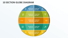 10 Section Globe Diagram - Slide 1