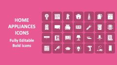 Home Appliances Icons - Slide 1