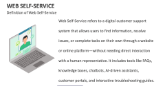 Definition of Web Self-Service - Slide 1