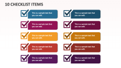 10 Checklist Items - Slide 1
