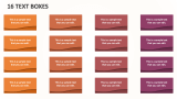 16 Text Boxes - Slide 1