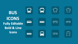 Bus Icons - Slide 1