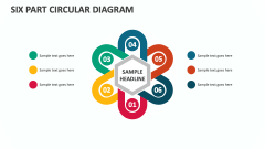 Six Part Circular Diagram - Slide 1