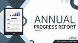 Annual Progress Report - Slide 1