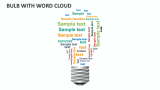 Bulb with Word Cloud - Slide 1