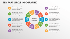 Ten Part Circle infographic - Slide 1