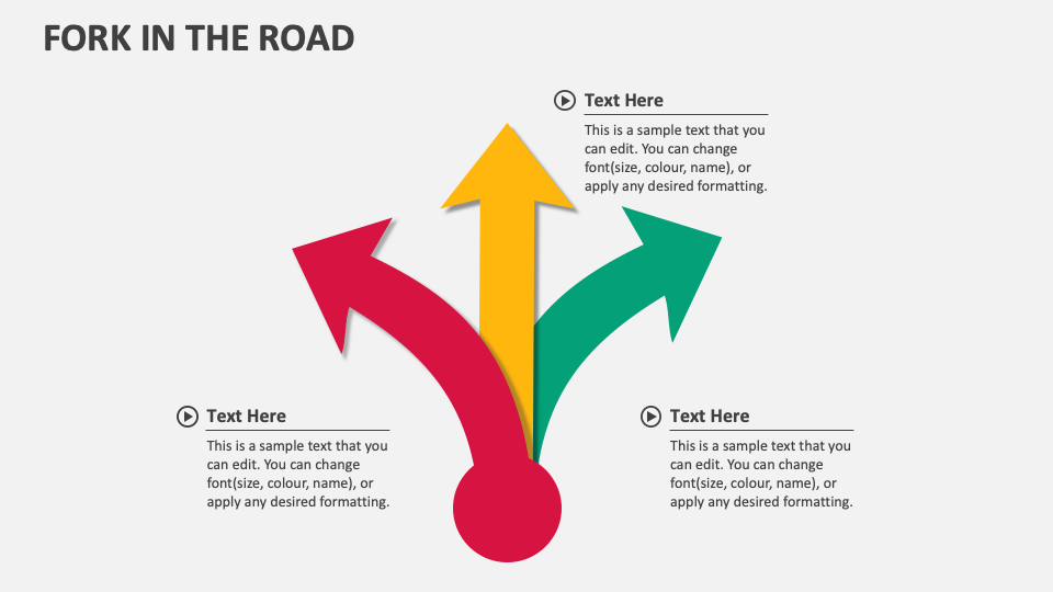 Fork in the Road PowerPoint and Google Slides Template - PPT Slides