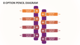 8 Option Pencil Diagram - Slide 1