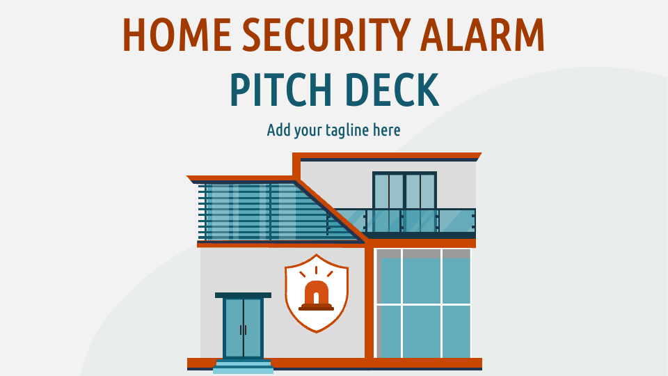 Pitch deck d'une application d'alarme de sécurité domestique