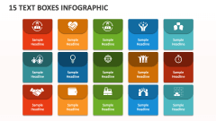 15 Text Boxes Infographic - Slide 1