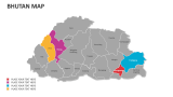 Bhutan map - Slide 5