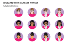 Woman with Glasses Avatar - Slide 2