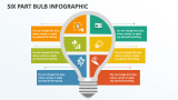 Six Part Bulb Infographic - Slide 1