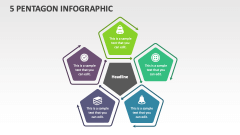 5 Pentagon Infographic - Slide 1