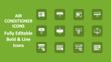 Air Conditioner Icons - Slide 1