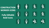 Construction Worker Icons - Slide 1