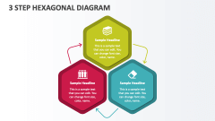 3 Step Hexagonal Diagram - Slide 1