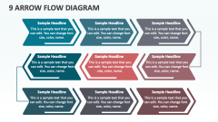 9 Arrow Flow Diagram - Slide 1
