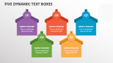 Five Dynamic Text Boxes - Slide 1