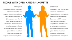 People with Open Hands Silhouette - Slide 1