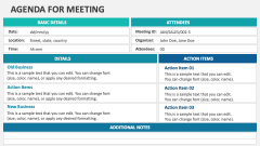 Agenda For Meeting - Slide 1