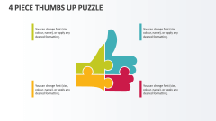 4 Piece Thumbs Up Puzzle - Slide 1