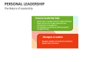 The Nature of Personal Leadership - Slide 13