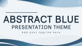 Abstract Blue Presentation Theme - Slide 1
