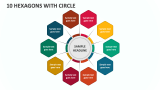 10 Hexagons with Circle - Slide 1