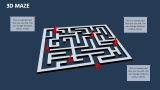 3D Maze Template for PowerPoint and Google Slides - PPT Slides
