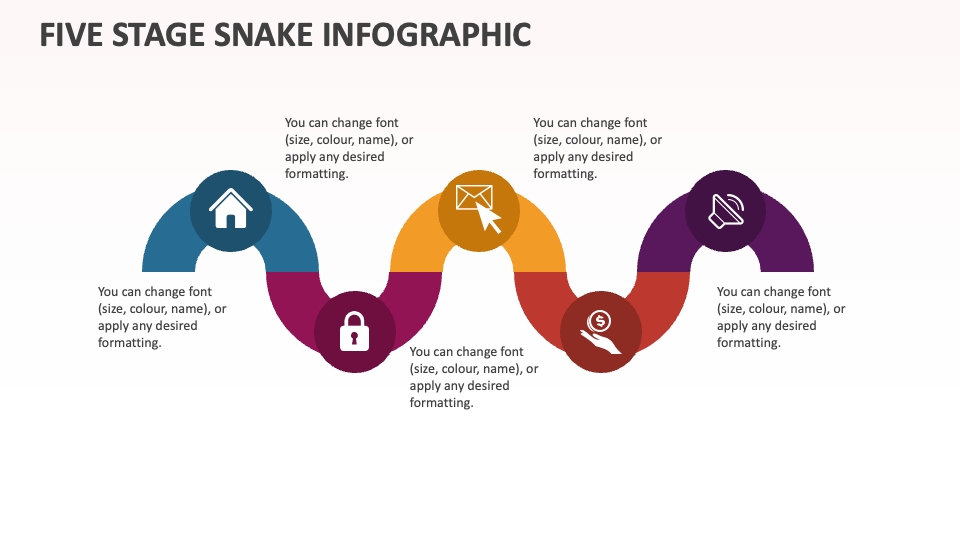 Five Stage Snake Infographic - Slide 1