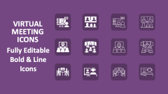 Virtual Meeting Icons - Slide 1