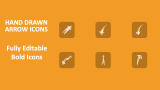 Hand Drawn Arrow Icons - Slide 1