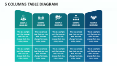 5 Columns Table Diagram - Slide 1