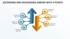 Ascending and Descending Arrow with 3 Points - Slide 1