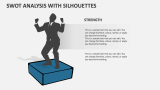 Swot Analysis with Silhouettes - Slide 3