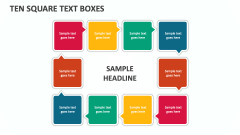 Ten Square Text Boxes - Slide 1