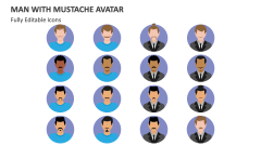 Man with Mustache Avatar - Slide 1