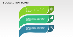 3 Curved Text Boxes - Slide 1
