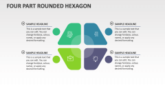 Four Part Rounded Hexagon - Slide 1