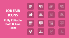 Job Fair Icons - Slide 1
