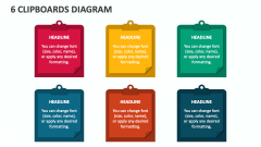 6 Clipboards Diagram - Slide 1