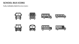 School Bus Icons - Slide 2