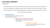 Introduction of Cultural Mindset - Slide 2