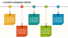 5 Points Hanging Paper - Slide 1