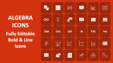 Algebra Icons - Slide 1