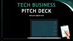 Tech Business Pitch Deck - Slide 1