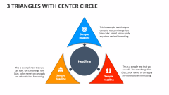 3 Triangles with Center Circle - Slide 1