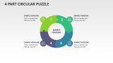 4 Part Circular Puzzle - Slide 1