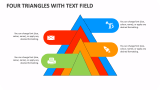 Four Triangles with Text Field - Slide 1